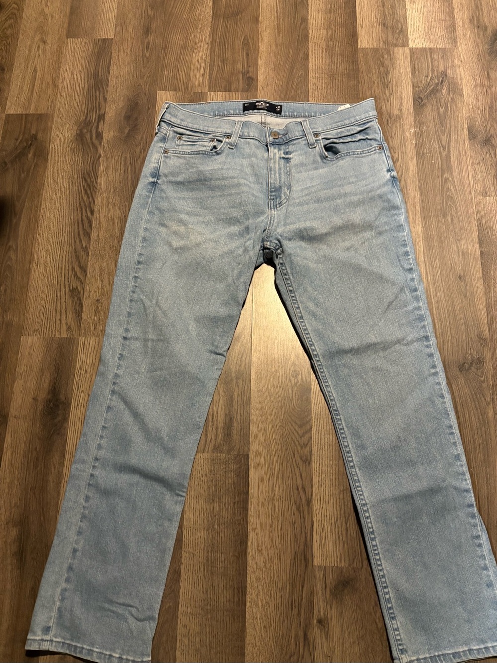 Hollister Light Blue Straight Jeans - Classic Fit